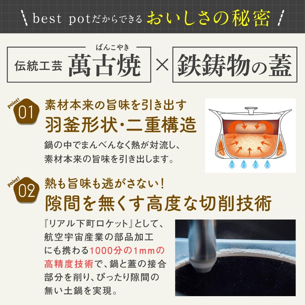 Molatura Earthen Pot best pot mini Shallow 300ml Black