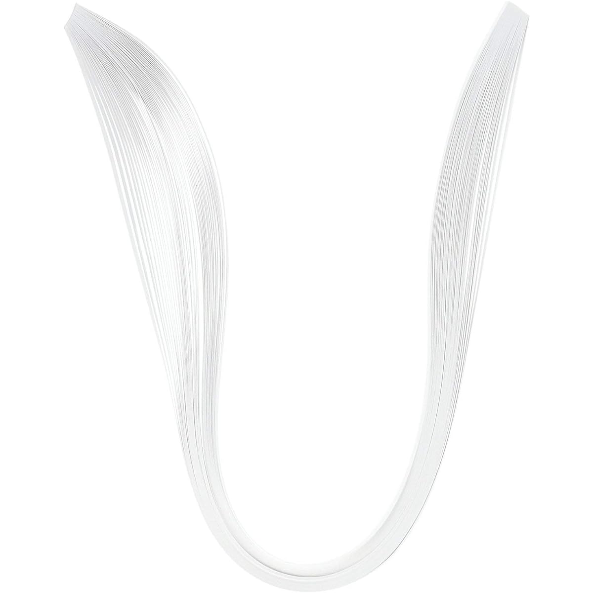 ODETOJOY White Quilling Paper Strips 7mm Craft 1/4 Inch Off-White Cream Paper Quilling Set for Beginner Card Making Scrapbooking 120 Sheets 54cm (White)
