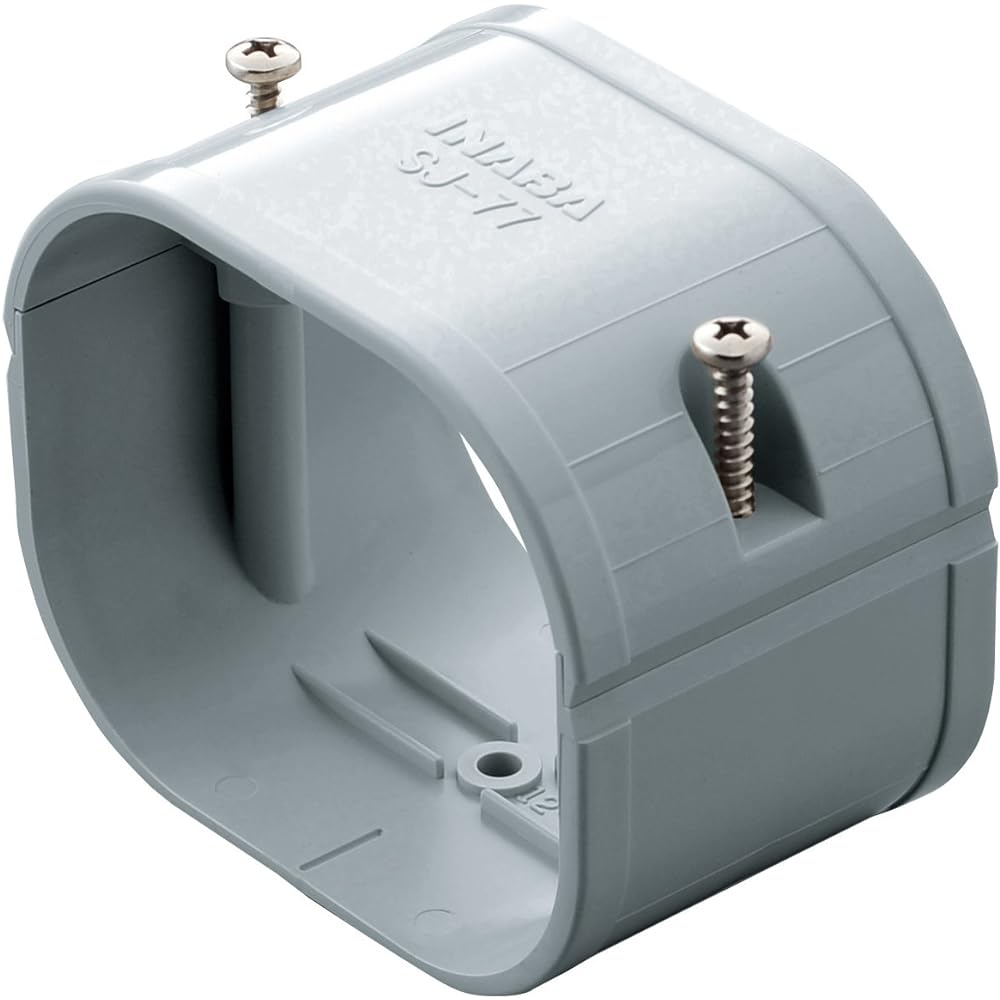 Inaba Denko Plumbing Decorative Cover Slim Joint Straight Joint Gray 20 Pieces SJ-77-G (20)