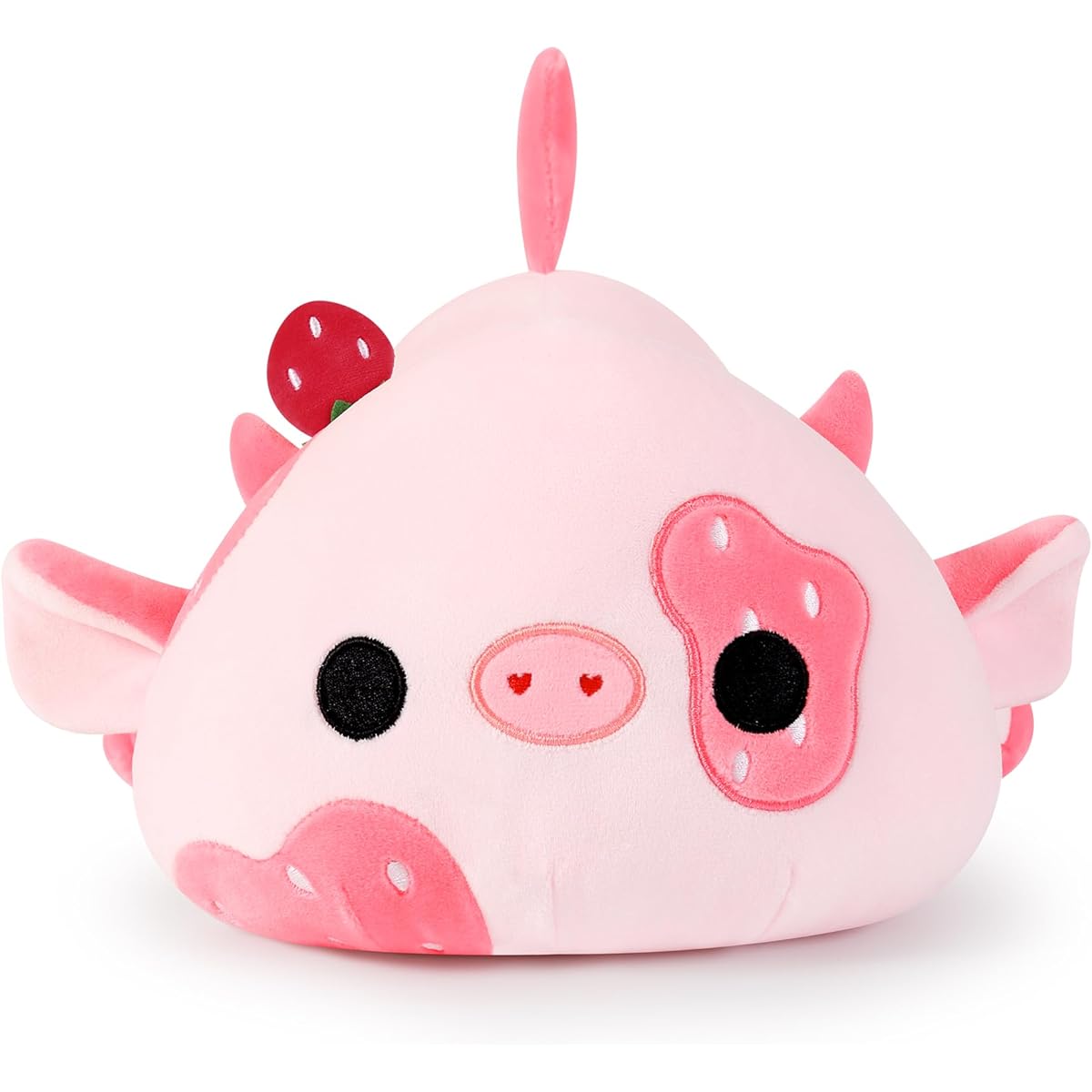 Onsoyours Cute Cow Stuffed Animal. Soft Plush Strawberry Cow Squishy Plush Toy. Stuffed Animal for Kids. (Strawberry Cow A, 12 Inch)