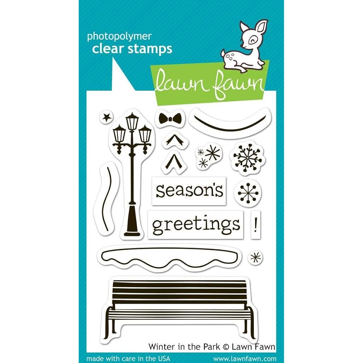 Lawn Fawn Clear Stamp - Winter In The Park #LF570