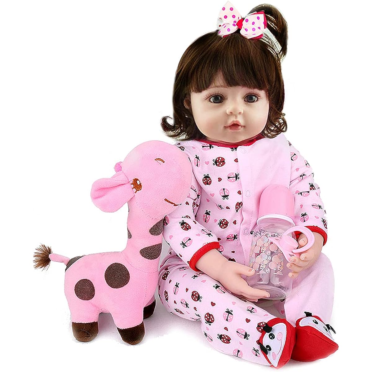 CHAREX Reborn Baby Doll Girls 22 Inch Realistic Toddler Baby Doll Handmade Soft Vinyl Newborn Baby Gift Toy Ages 3+