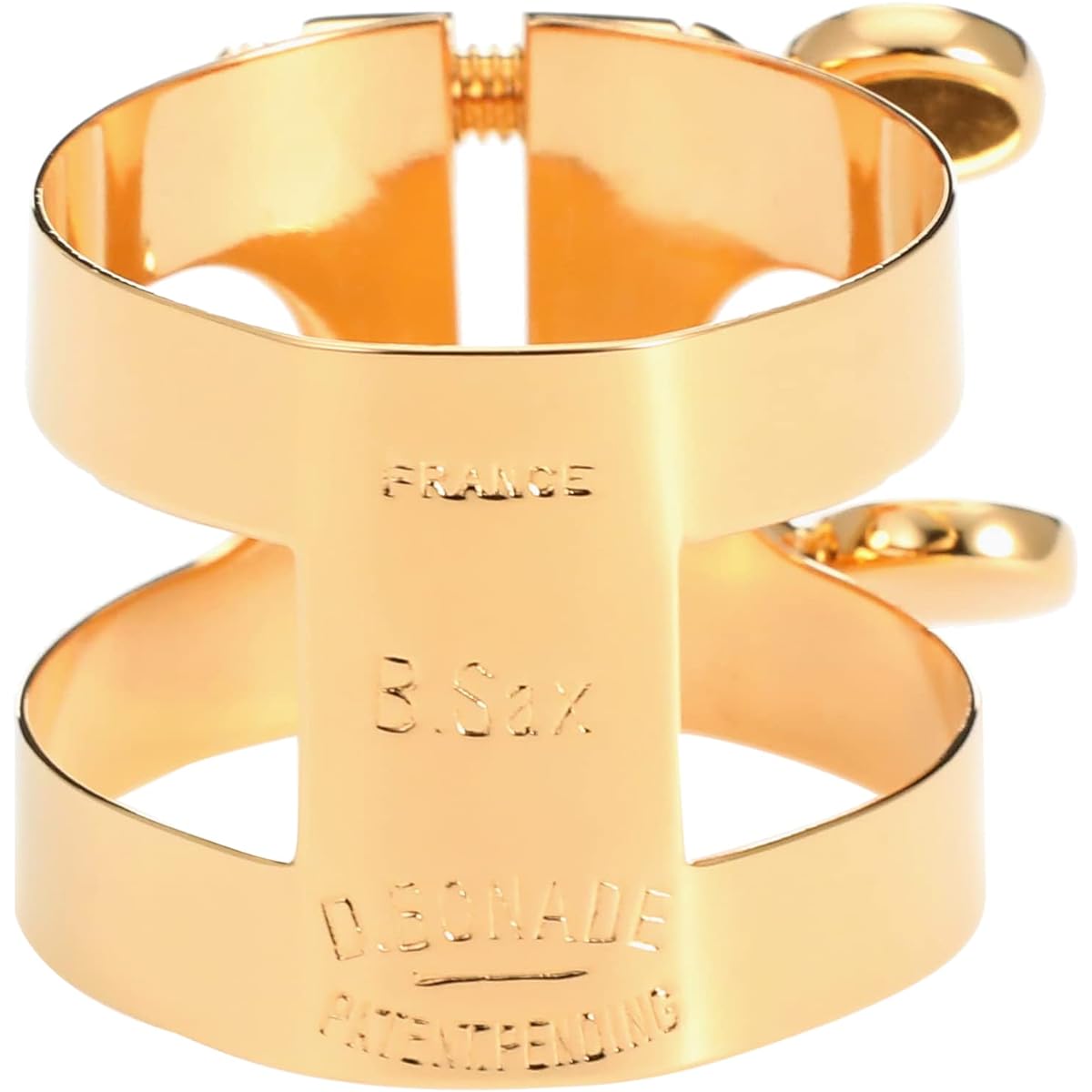 Bonnard Baritone Saxophone Ligature Reverse Closure Pink Gold Plate Finish (2256UPG)