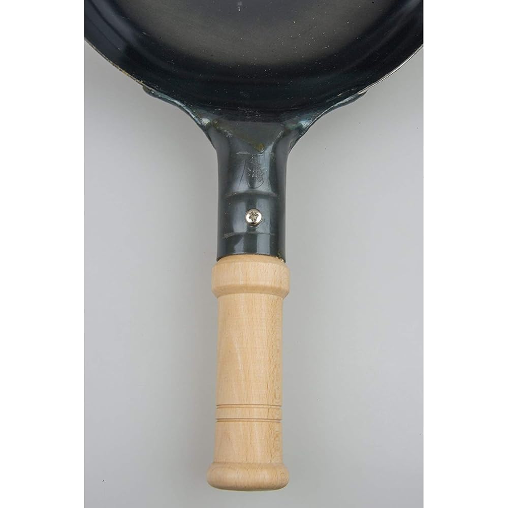 Yamada Industries Wooden Peking Pot Iron 27cm Hammered Plate Thickness 1.2mm