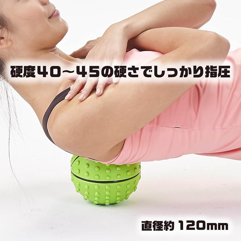 IRONMAN CLUB Shiatsu Stretch Ball KW-900 Refresh Training Stiffness Relaxation Green x Black