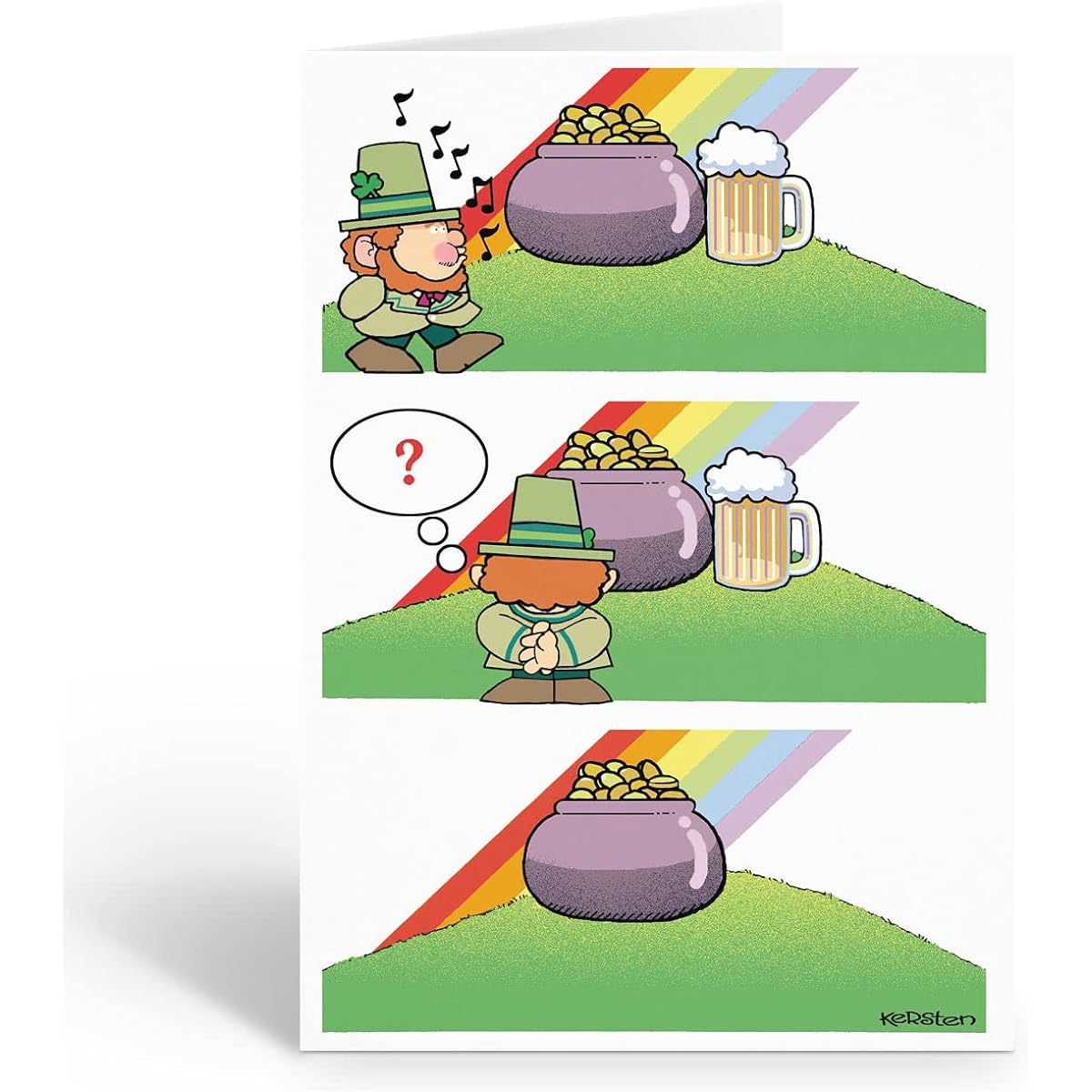 Stonehouse Collection St. Patrick's Day Card Assortment - 12 Funny St. Patrick's Day Cards & Envelopes - Made in the USA (Assorted)
