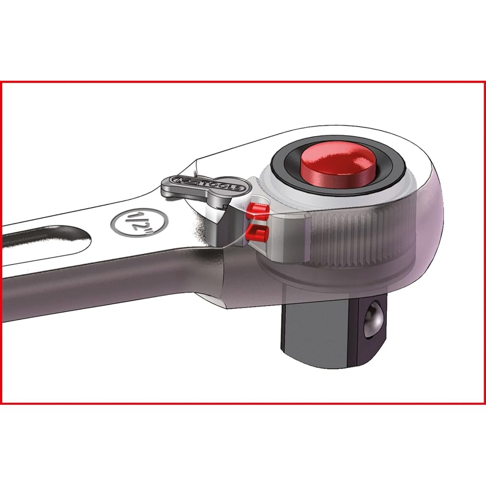 KS TOOLS SlimPOWER Reversible ratchetn set 2 pcs1/4" + 1/2" SlimPOWER Reversible ratchetn set 2 pcs1/4" + 1/2" 920.0002