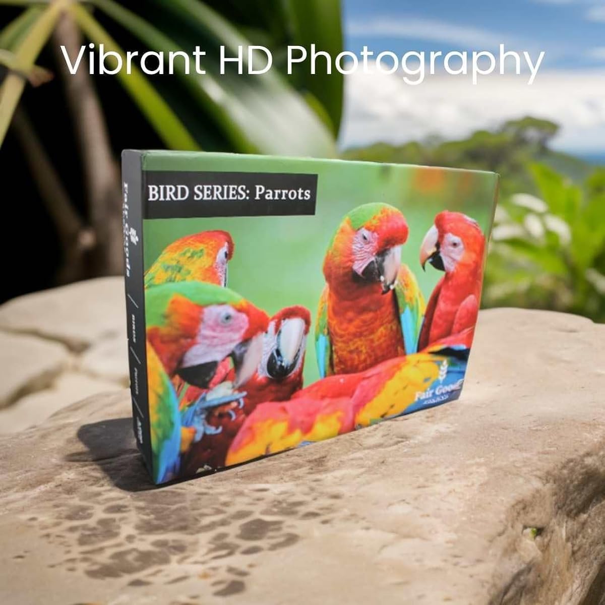 1000 Piece Birds Puzzle Nature 19 x 27 Inch HD Quality Photo Puzzle I Sturdy 2mm Puzzle Pieces, Every Piece is Unique I Rainforest Macaw Parrot Wildlife Jigsaw Puzzle | Challenging (Parrot)