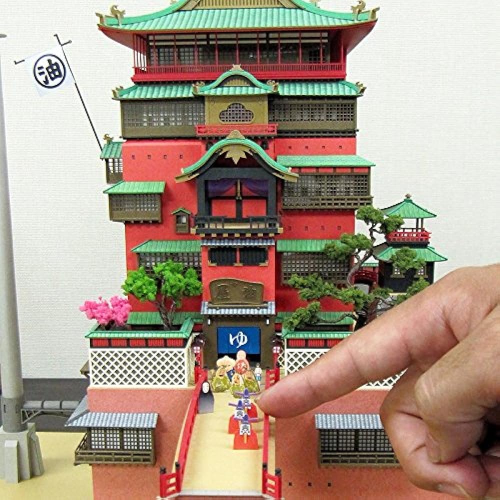 Sankei Miniatuart Kit Studio Ghibli Series Spirited Away Aburaya 1/150 Scale Paper Craft MK07-10