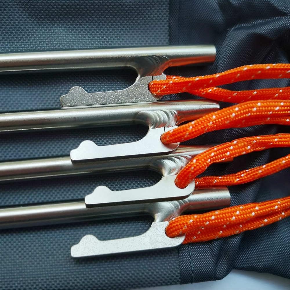 Lynx cabin titanium pegs 35cm 4 pieces 350mm tent pegs titanium pegs pegs locking nails tent peg tent net tent stakes (40)