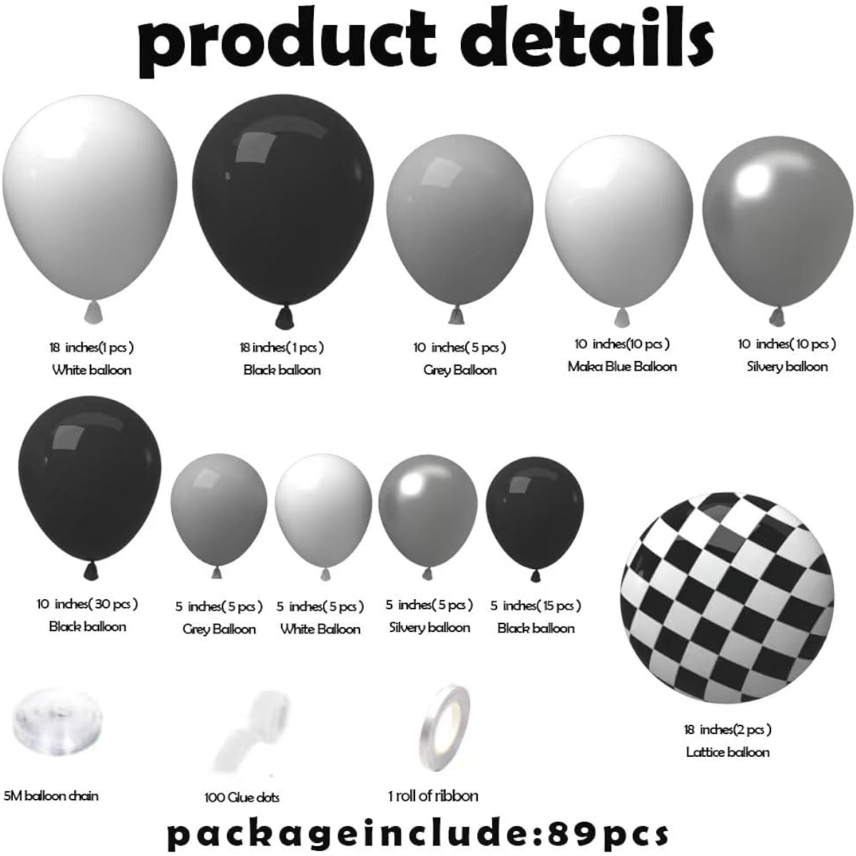 Racing Car Balloon Garland Arch Kit for 2 Early 2nd Birthday Party Decorations for Kids Fun Baby Shower Wedding Theme Supplies (ACE CAR)