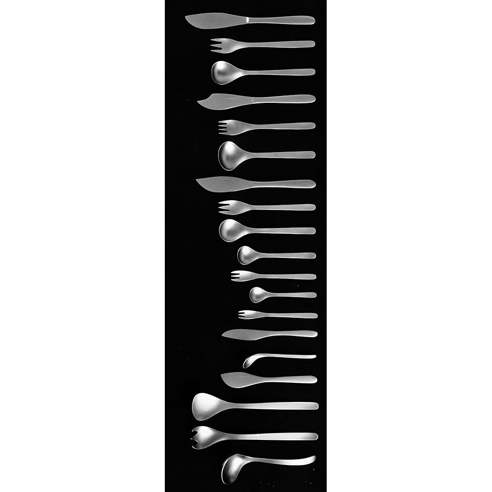 Sori Yanagi Simple shaped cutlery designed for ease of use Tsubame Sanjo Stainless steel fruit spoon & fork 14pcs Sophisticated design for a smooth texture Dishwasher safe 18-8 stainless steel