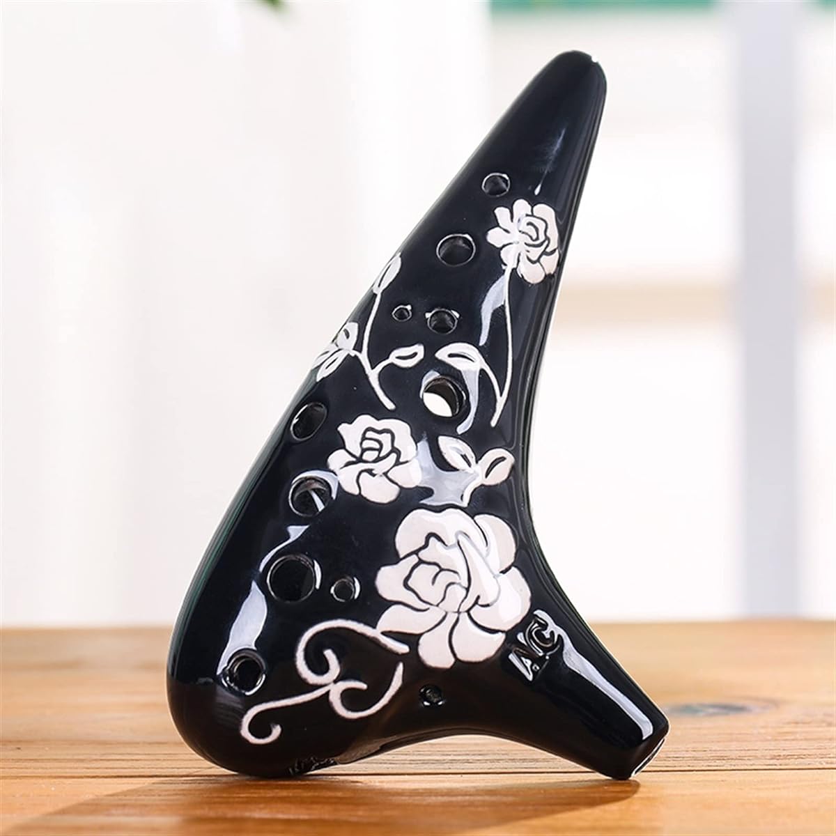 Ocarina Musical Instrument 12 Holes Alto C Tune Ocarina Embossed 12 Holes AC Ceramic Ocarina Beginner Student Use Ocarina Musical Instrument