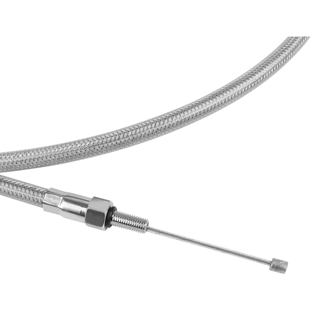 Worldmotop 63" 67" 71" 75" 79" Throttle Cable Harley Iron XL 883 1200 Dyna Softail Fat Boy Heritage Road King Throttle Clutch Cable Wire (79")