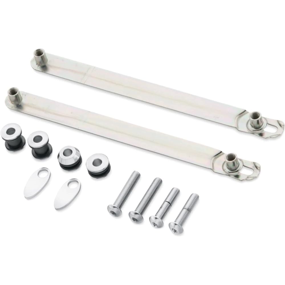 Quick Release Docking Hardware Kit for Harley-Davidson Dyna Removable Passenger Seat Sissy Bar Backrest Super Glide Custom Street Bob Lowrider S 2006-2017 Side Plate Detachable 53797 09 & 53961-06 FXD FXDB