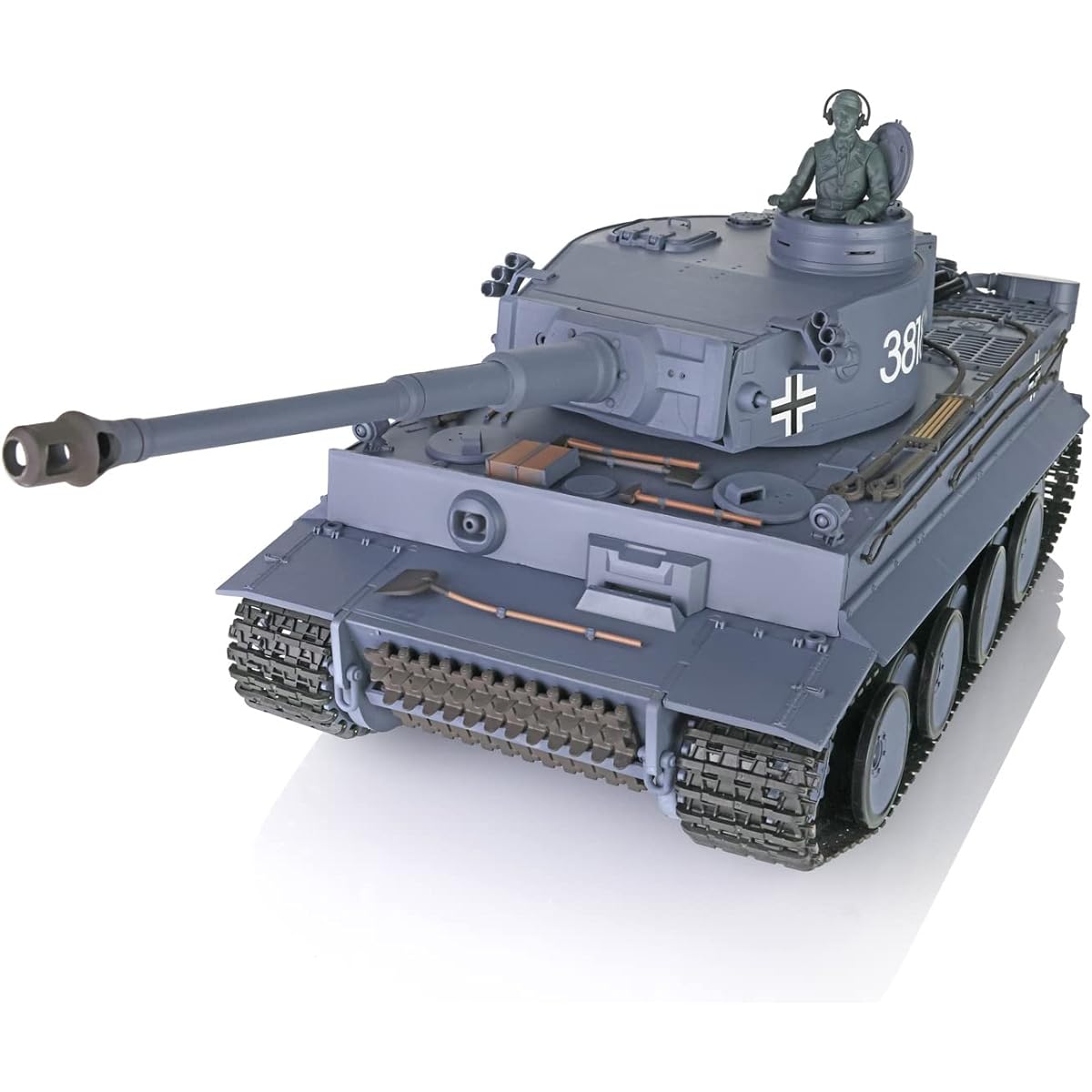 TOUCAN RC HOBBY 2.4Ghz Heng Long 1/16 Scale 7.0 Plastic Ver German Tiger I RTR RC Tank 3818 Model