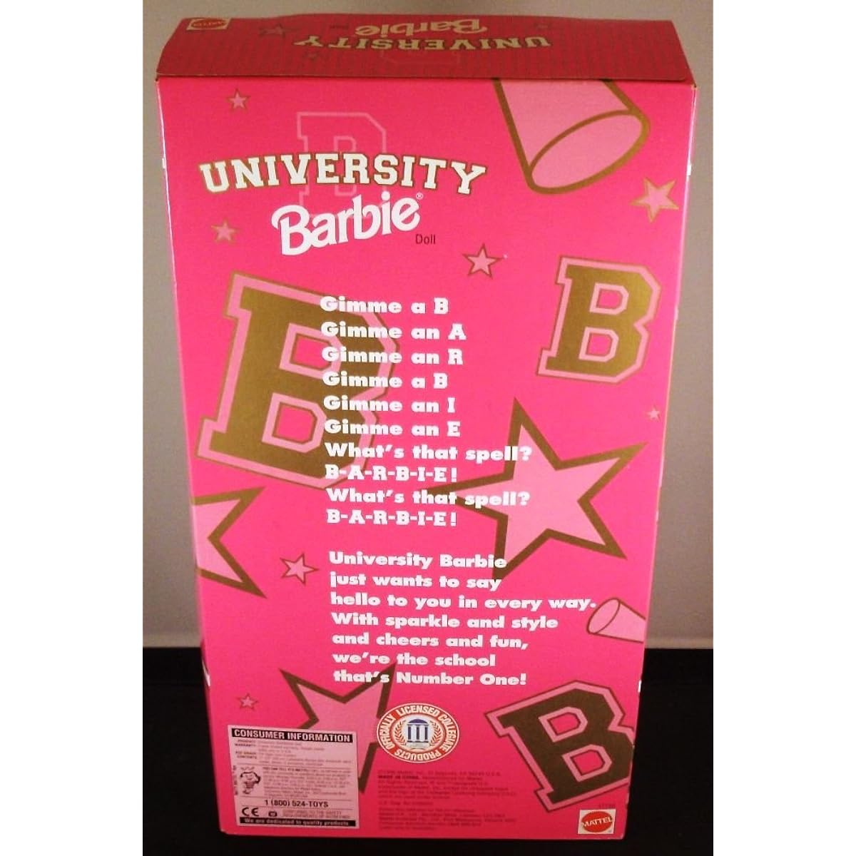 Duke University Cheerleader Barbie by Mattel (English Manual)