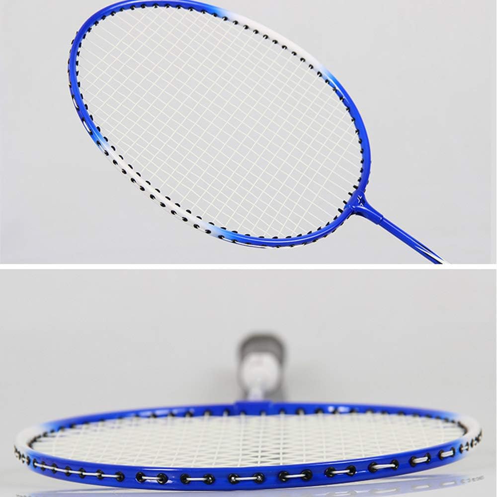 YZP Badminton Racket Set, Double Racket, Lightweight, Sturdy, Beginner, Carrying Bag Included, Adults, Children