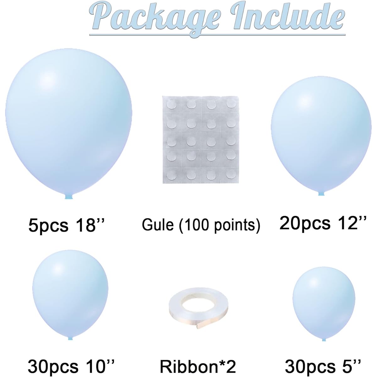 Bonropin Balloon Kit (Pastel Blue)