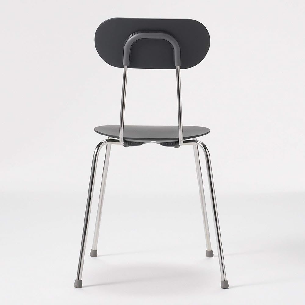 MUJI Steel Chair/Resin Seat (Dark Gray) 48 x 50 x 82 (Seat Height 46) cm Home Delivery 82567878
