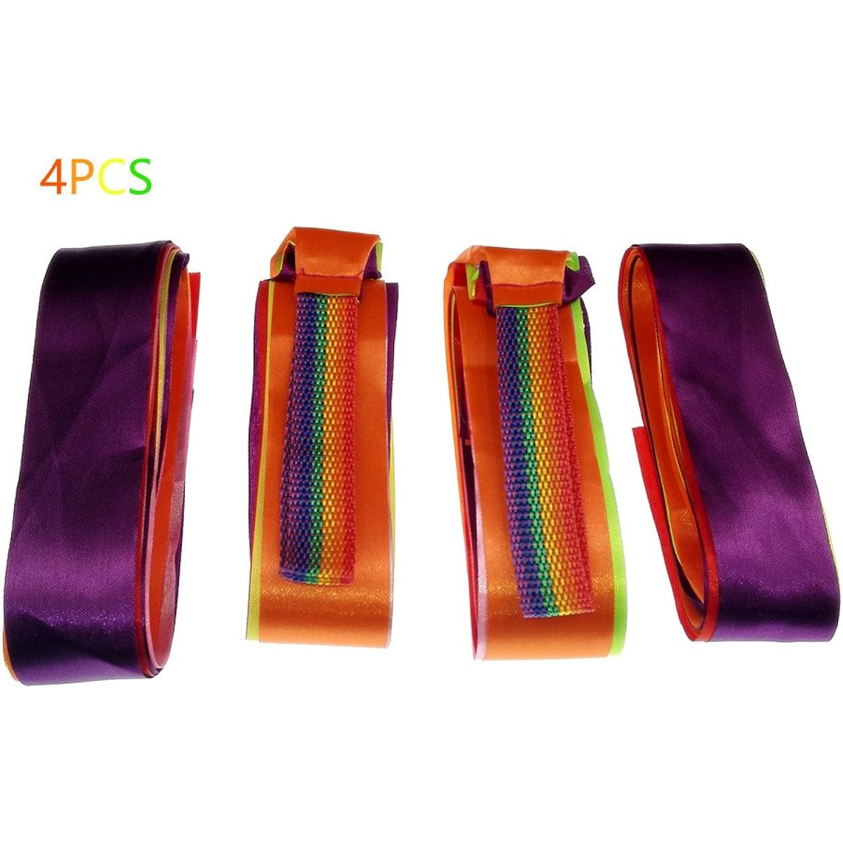JBBERTH Colourful Gymnastics Rhythm Ribbon 1M Dancer Ribbon Dance Ribbon Rhythm Ribbon - Set of 4