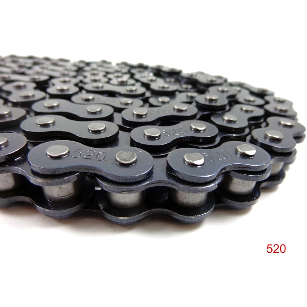 520 Chain 120 Link with Connection Master Link for 150cc 250cc 300cc 350cc 400cc Motorcycle Dirt Bike ATV Quad Go Kart 4 Wheel Vehicle Honda Yamaha Kawasaki Suzuki NST