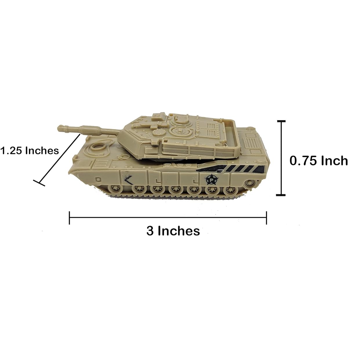 12 Piece Armored Military Tank with Wheels Diorama Set Toy Aircraft Carrier Army Playset