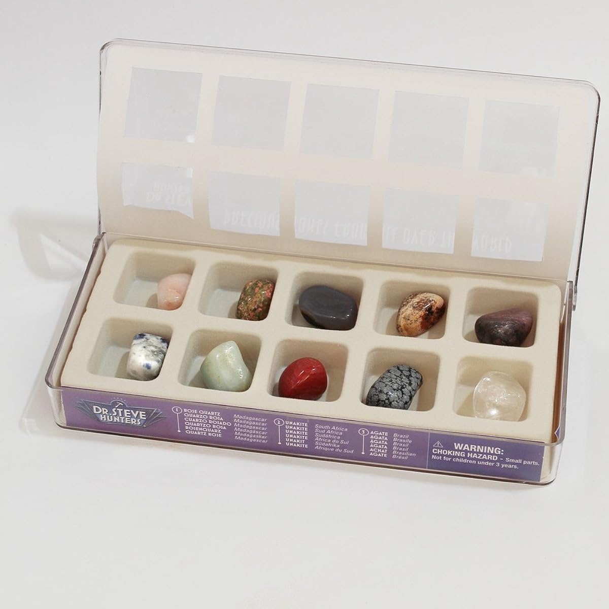 Geoworld Dr. Steve Hunters Precious Stones from Around the World Science Kit 10 Stones