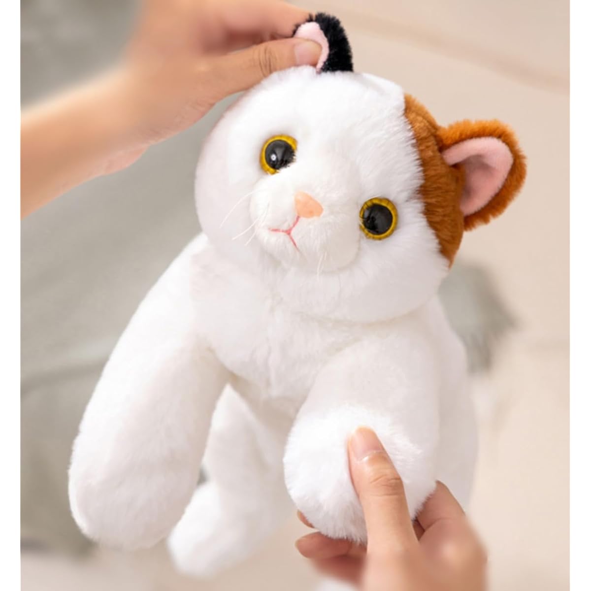 , vivid, brown tabby, stuffed animal, hug pillow, cute, bedding, cute animal, cushion, sleeping pillow, soft, squishy, fluffy, brown tabby, girl, sleepy, gift, 70cm, figurine, decoration, sofa backrest, interior, toy, multi-functional, calico cat, cute