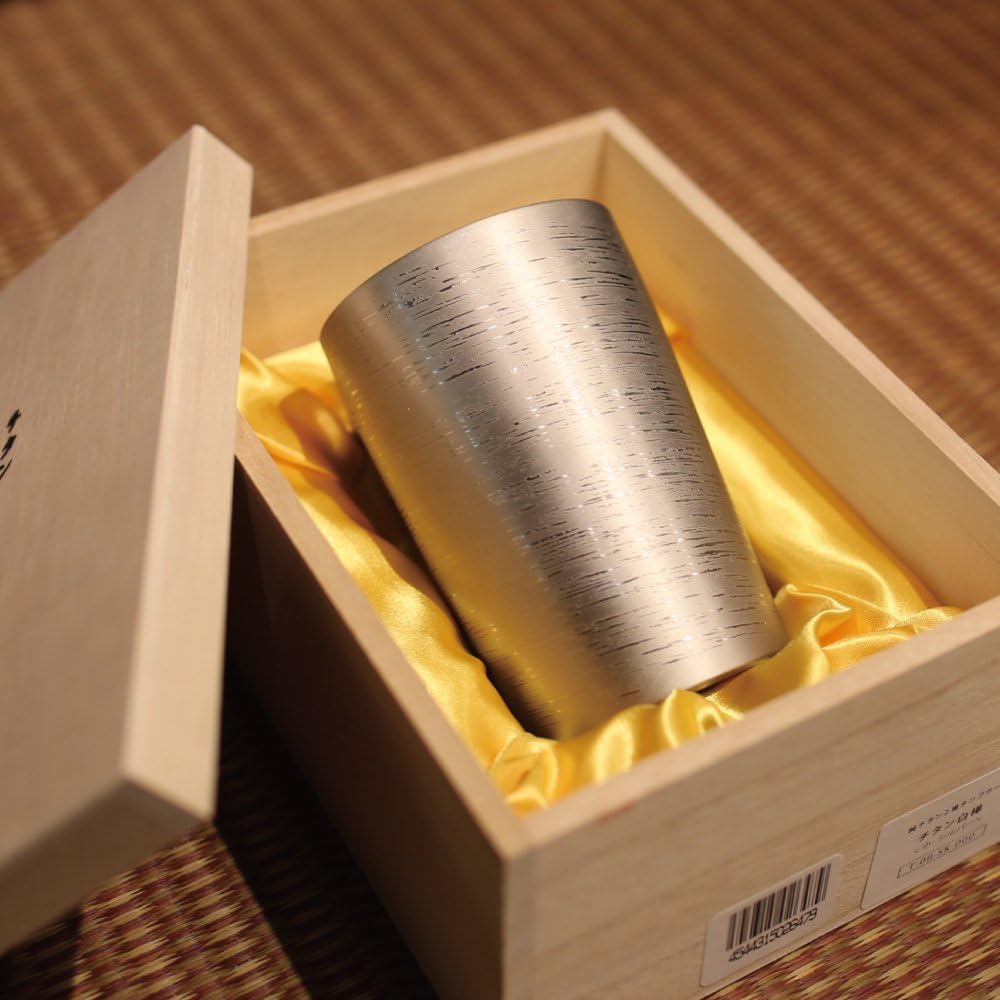 Horie Titanium Double Tumbler White Birch Premium Light Silver
