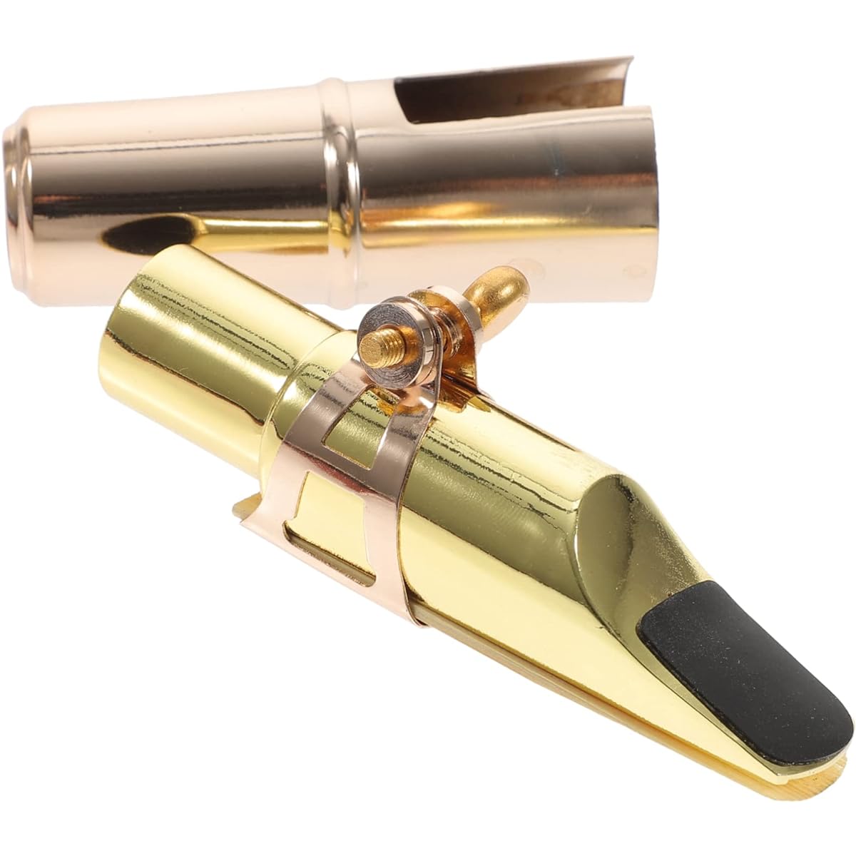 VICASKY Set of 4 Saxophone Mouthpieces, Saxophone Accessories, Alto Saxophone, Saxophone Mute, Saxophone Kit, Saxophone Cap, Tenor Saxophone Mouthpiece, Saxophone Reed, Bass Clavier