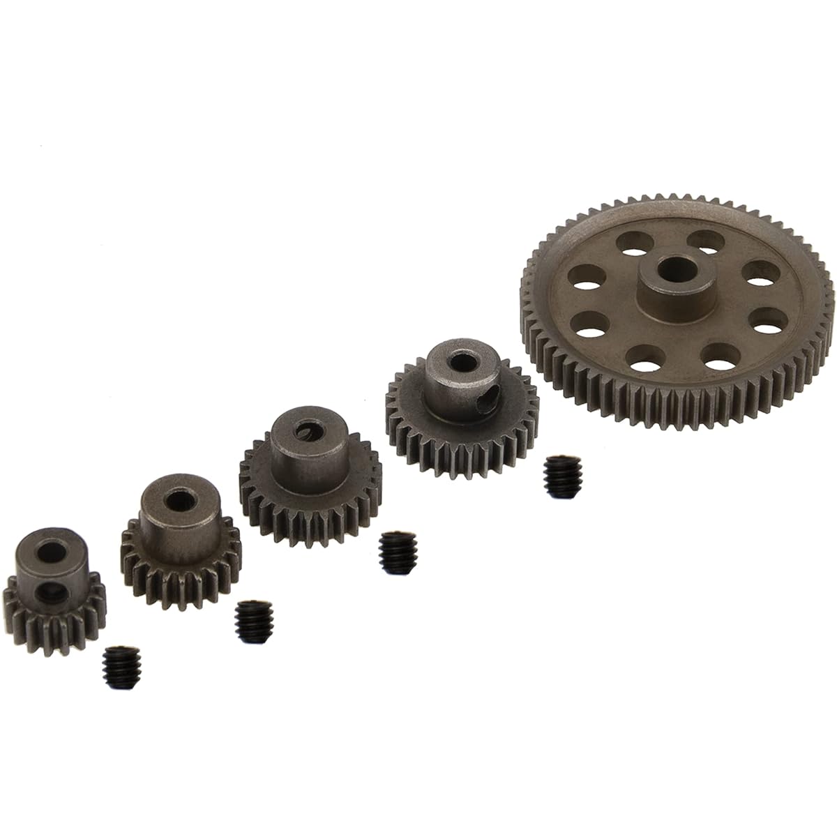 Vgoohobby Metal Spur Differential Main Gear 64T 21T 26T 29T Motor Gear Redcat Volcano EPX Sandstorm TK HSP 94111 1/10 RC Car Truck