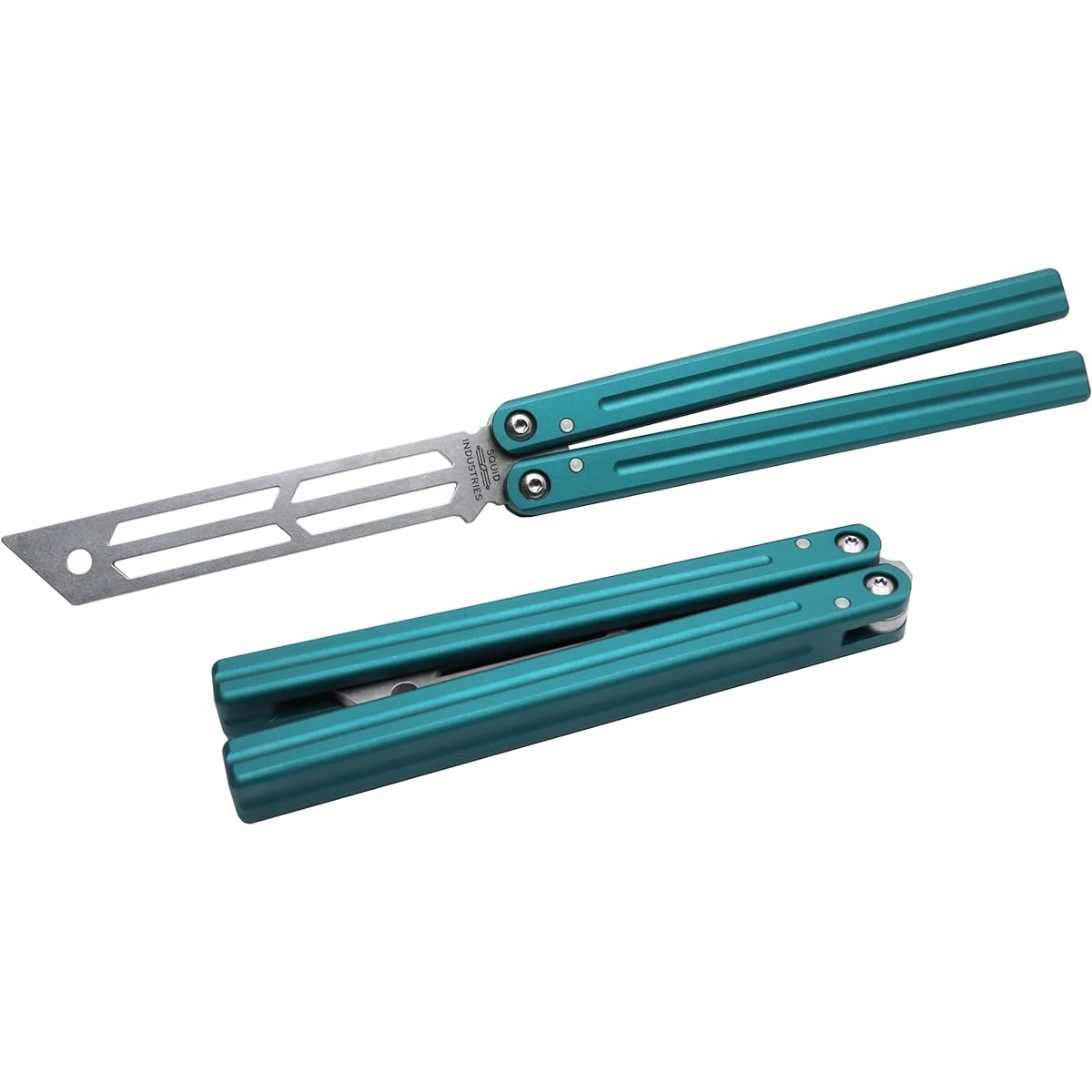 Squid Industries Inked Triton V2 Aluminum Metal Fidget Toy (Teal)