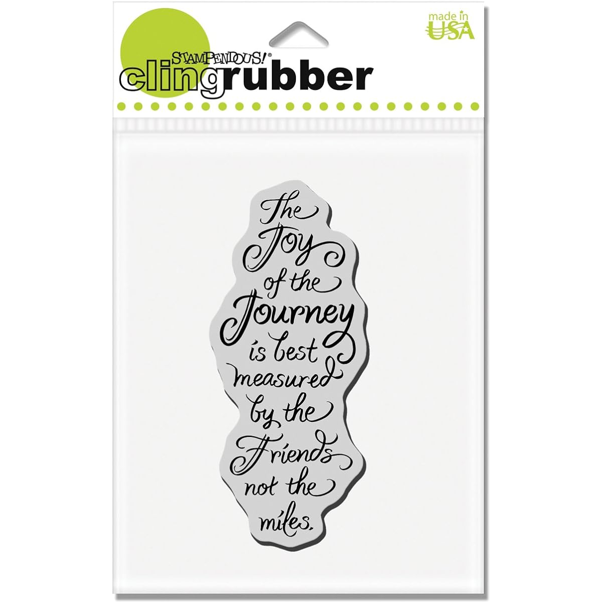Stampendous Cling Rubber Stamp 5.5"X3" Sheet-Joy Of Journey (Parallel Import)