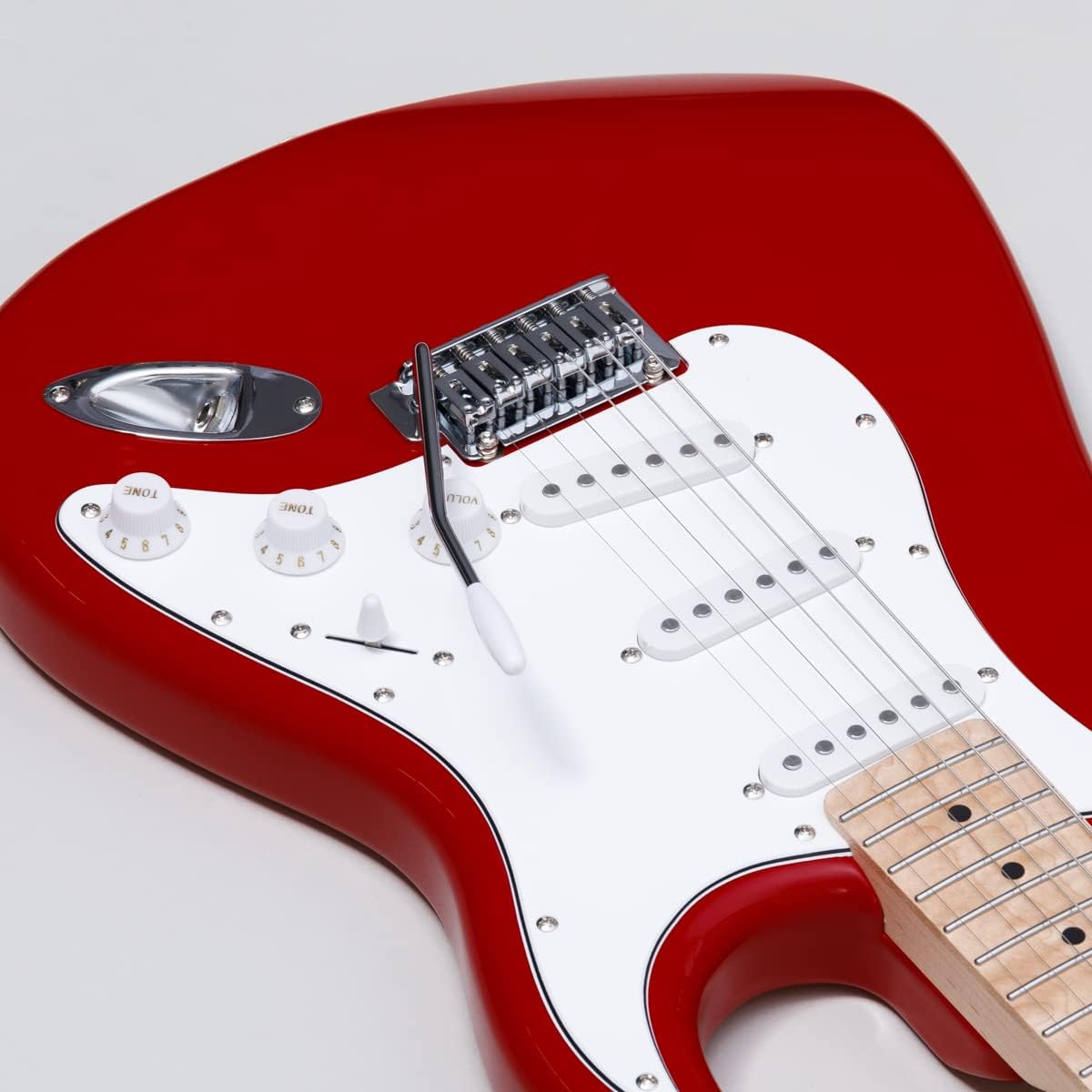 LaidBack LST-5-M-3S Carmine Red Electric Guitar Strat Type Humbucker Switchable Alder Body Laid Back