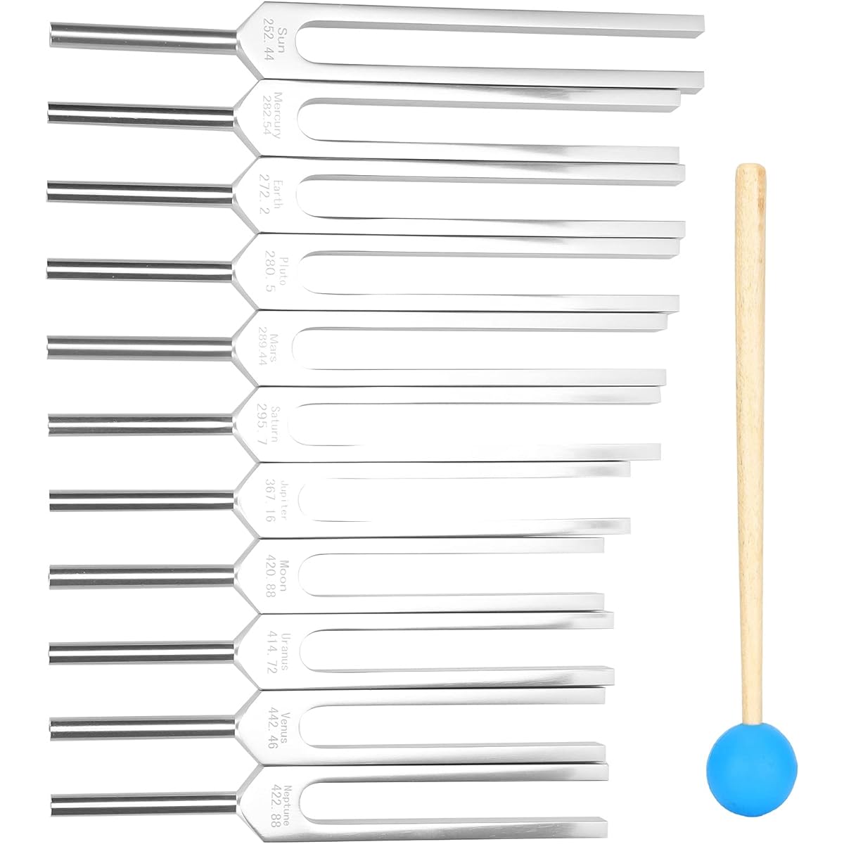 Sound Healing Tuning Forks, Durable Tuning Fork Set Vibrating Aluminum Alloy Balancing for Healing Sound Therapy