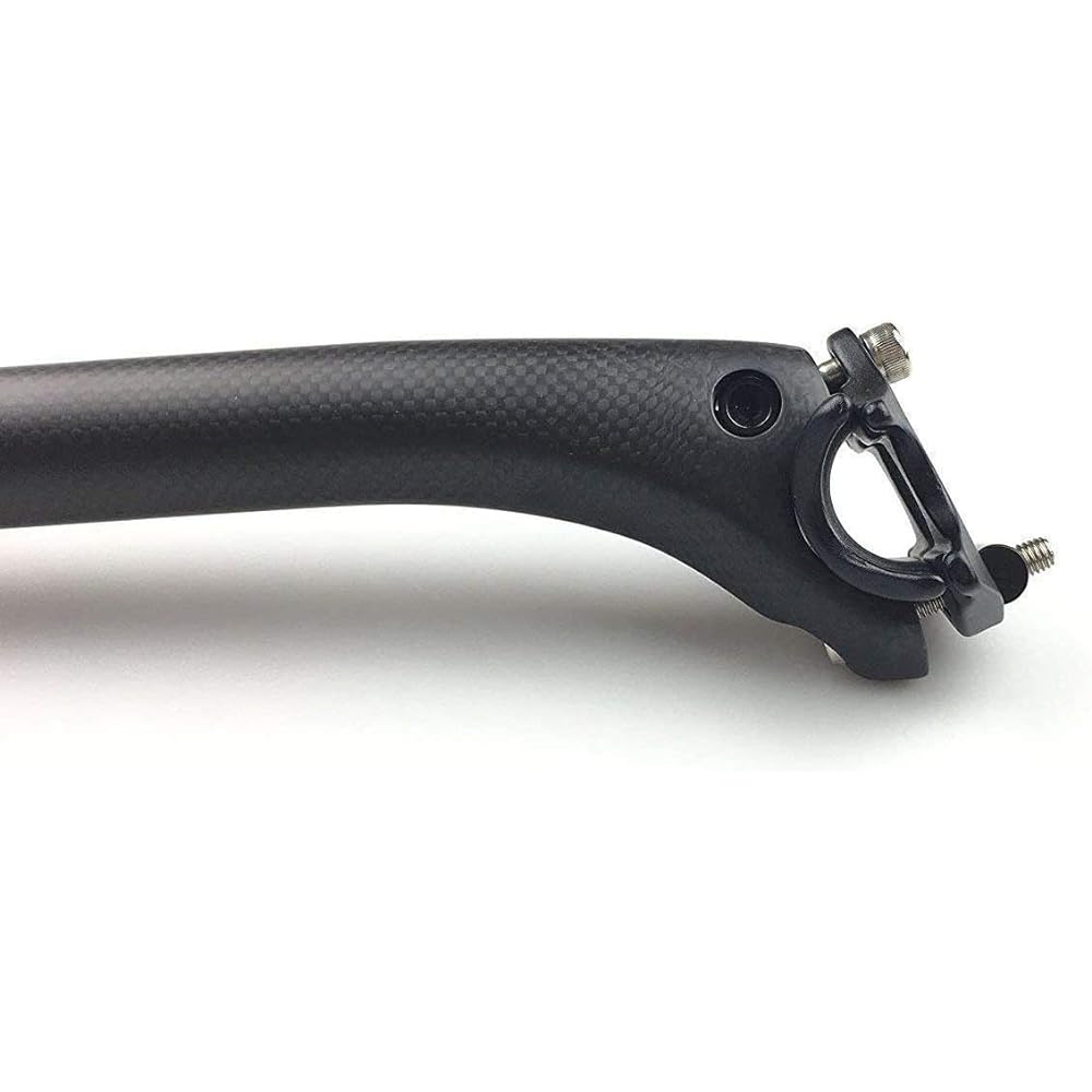 PLATT Carbon Seatpost Bicycle Ultralight 3K Brushed MTB Mountain/Road Bike Seat Pillar Vibration Absorption 25.4/27.2/30.8/31.6 * 350/400 mm