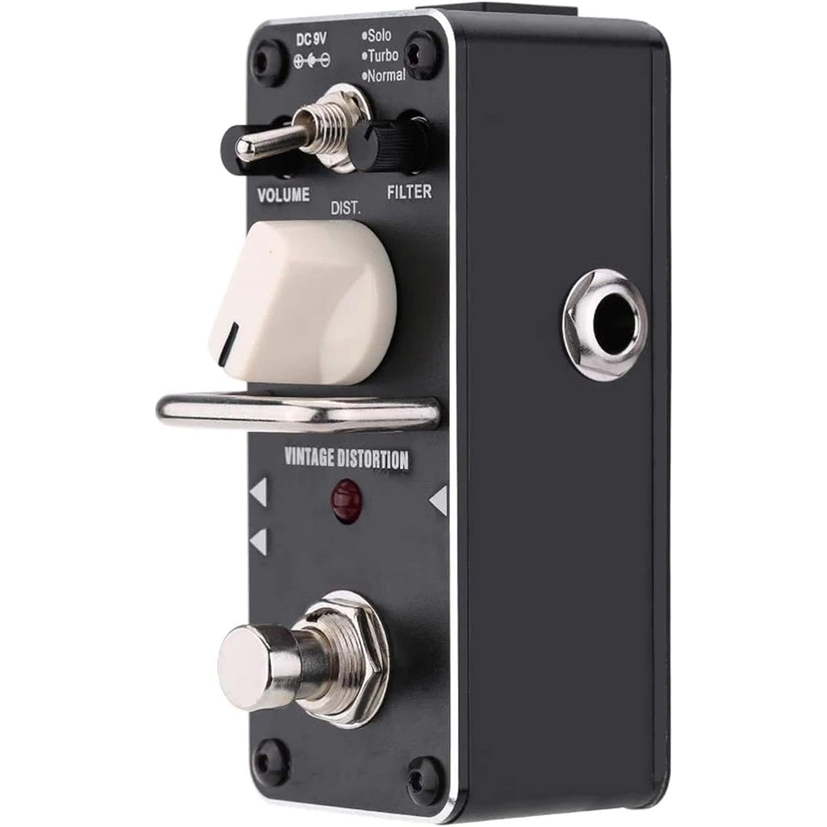 Guitar Effect Pedal Black Tooth Vintage Distortion Electric Guitar Effect Pedal Mini Single Effect Guitar Effect