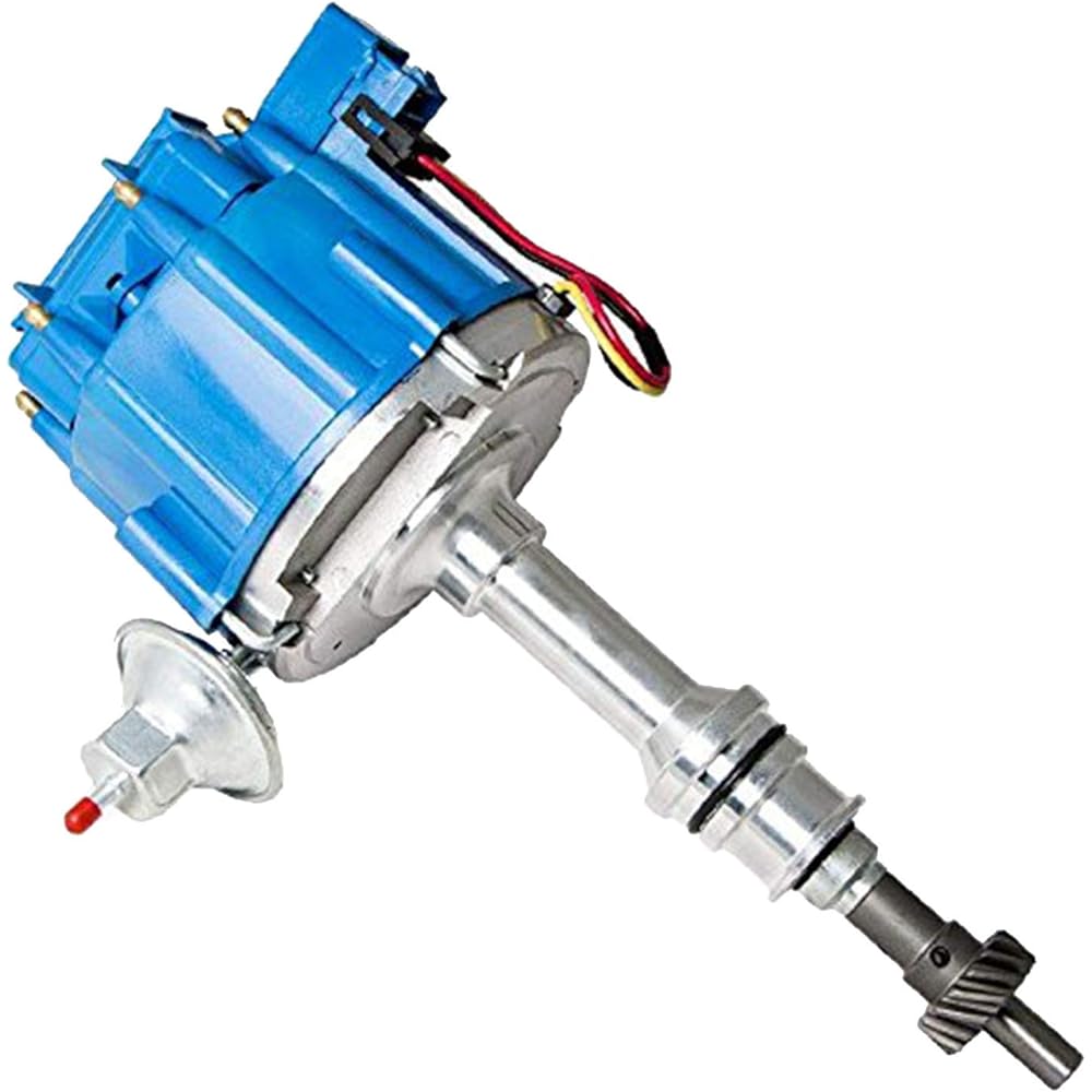 A-TEAM Performance Big Bock Ford BBF 351C 351M 429 460 Blue Hei Distributor + 8mm Spark Plug Wire