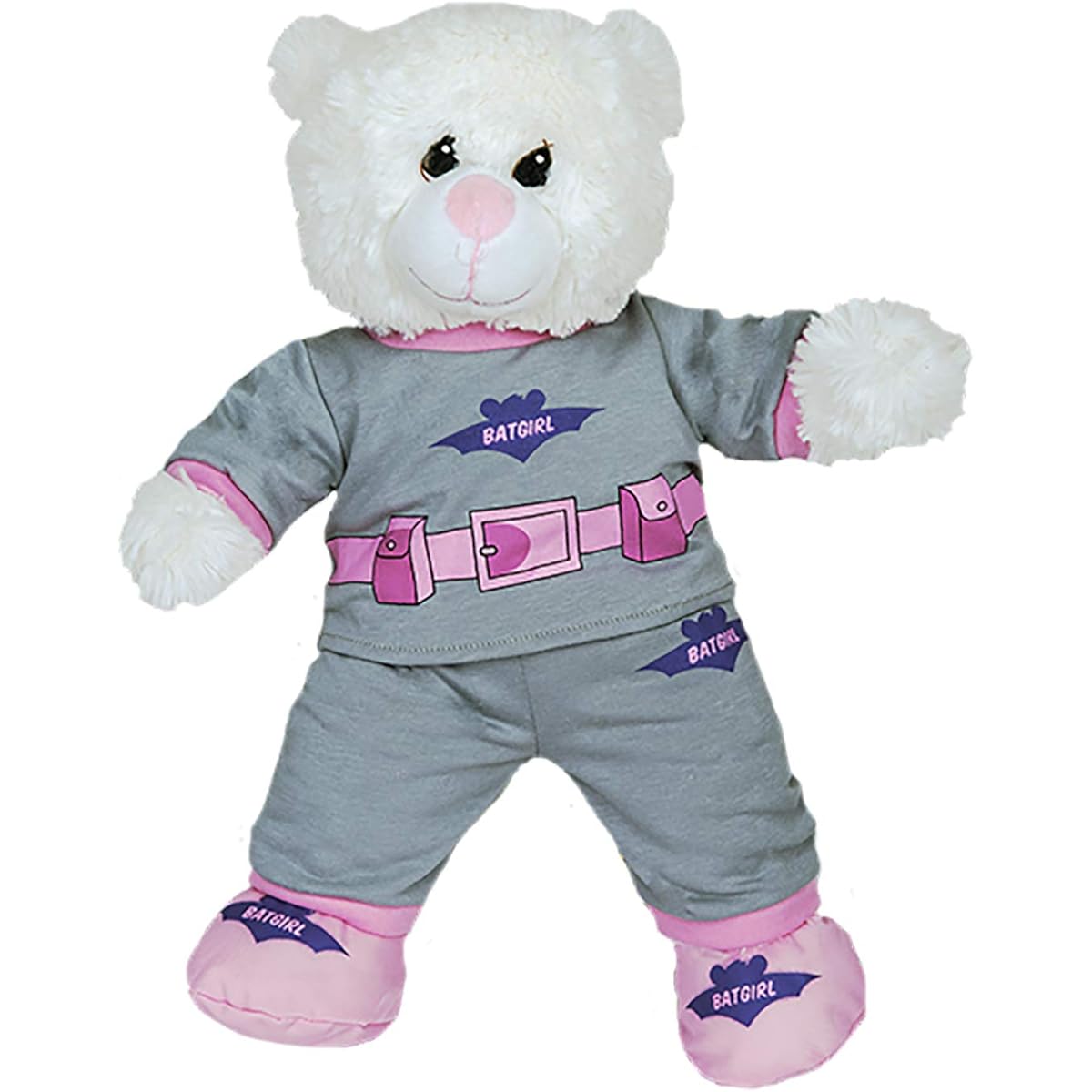 Batgirl PJ 's W / Slippers Teddy Bear Clothes Outfit Fits Most 14 " – 18 " build-a-bear、Vermont Teddy and Make Your Own Stuffed Animals
