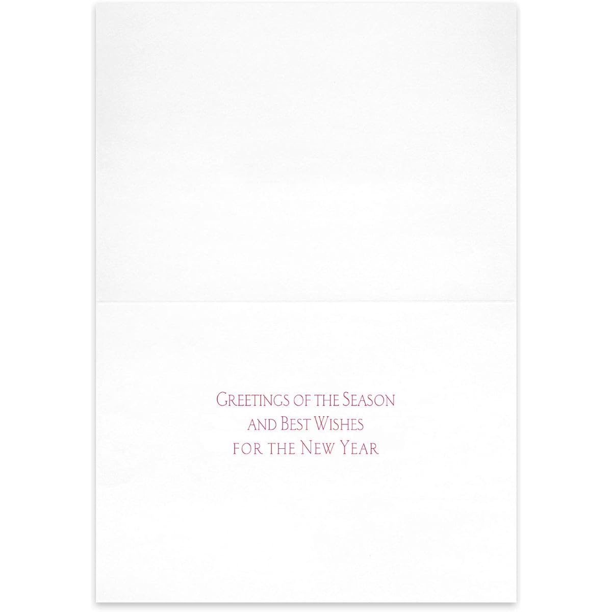 Masterpiece Studios Box of 12 Laser Cut Holiday Cards with Coordinating Envelopes, 5" x 7" Red Ribbon Wreath