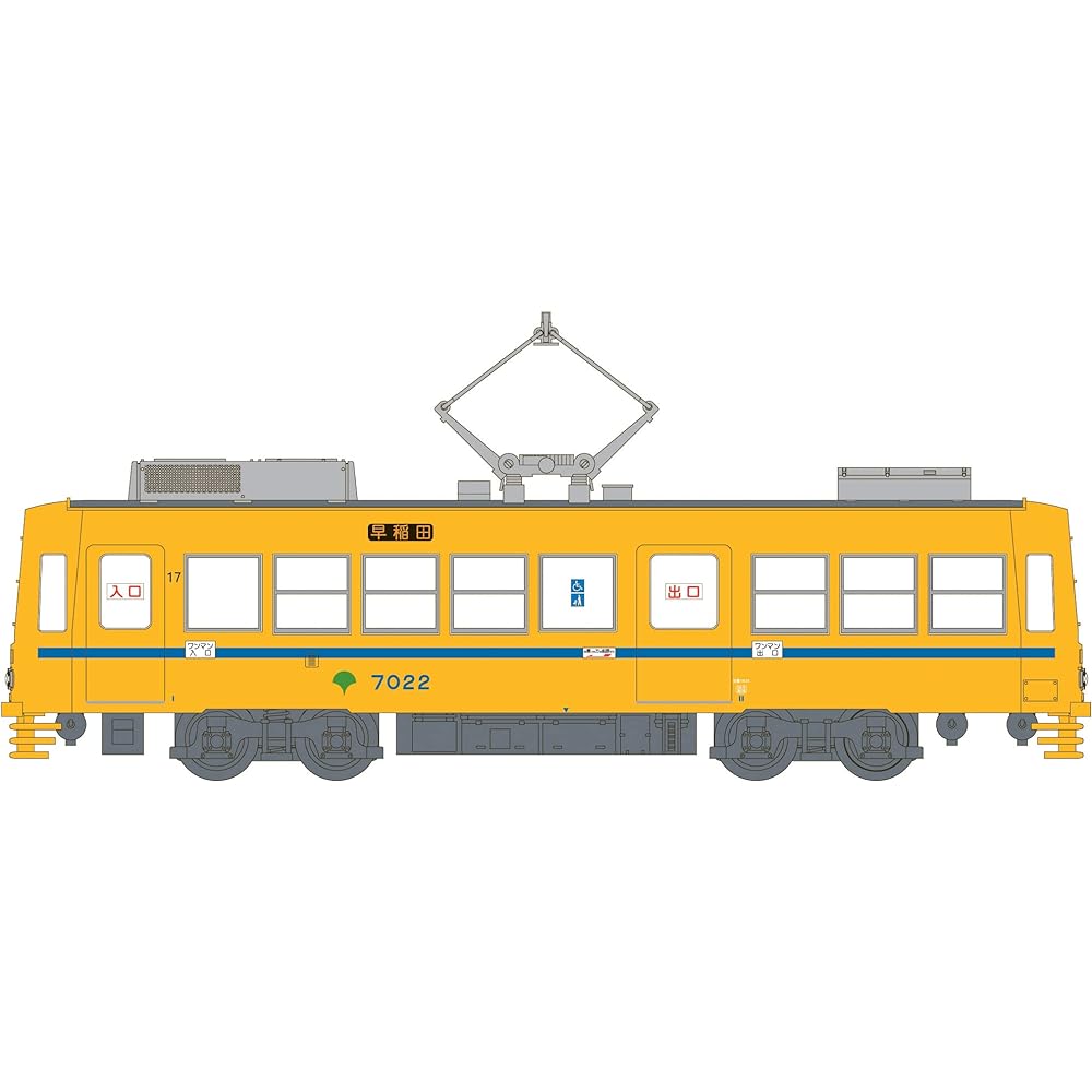 MODEMO N Gauge Tokyo Toden Type 7000 Updated Car 7022 Aobi M Car NT171 Railway Model Train