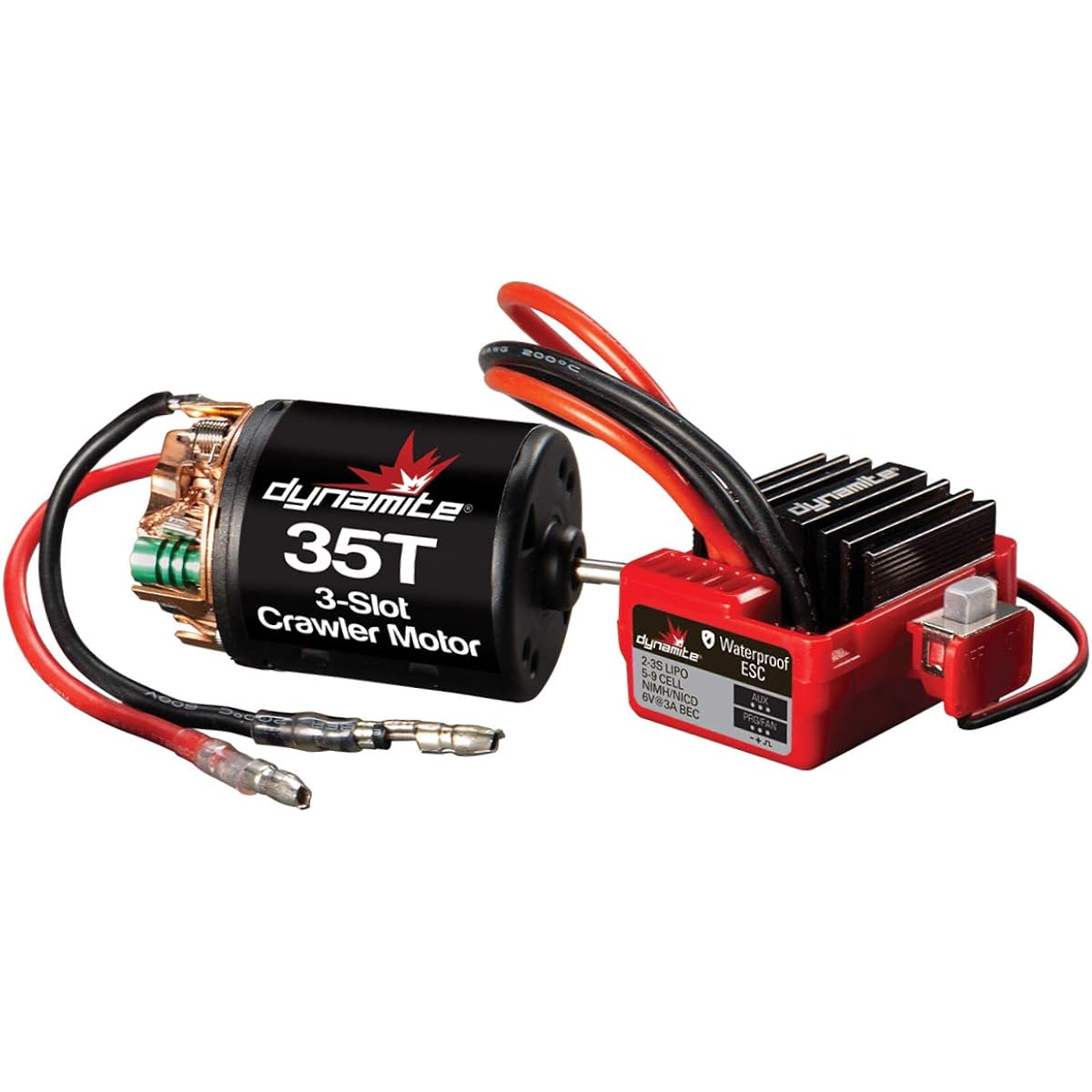 Dynamite Brushed Crawler Motor/ESC Combo 35T 3.5mm Bullet EC3 DYNS0900 Vehicle Speed Control & Accessories