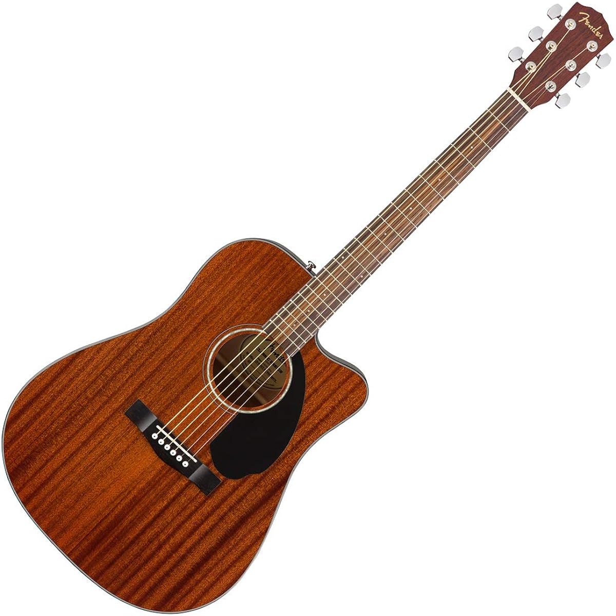 Fender CD-60SCE Dreadnought Walnut Fingerboard All-Mahogany MAH Acoustic Guitar Beginner 12-piece Set Electric Acoustic Fender