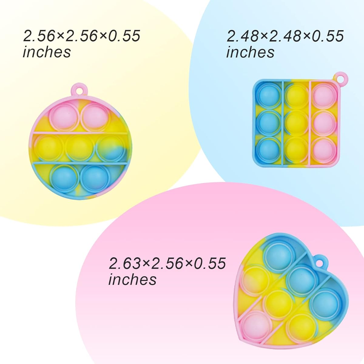 COCGVEL Fidget Popitz Toy Pack Push Pop Bubble Fidget Sensory Popitz Toy Fidget Popitz Toy Bubble Pop Fidget Popitz Toy for Kids