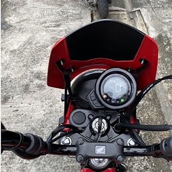 UDOM KARNCHANG Honda Hunter Cub CT125/Monkey 125 Common Machined Aluminum Speedometer Cover Honda CT125 MONKEY 125 Udom Karnchang Speedometer Clock Cover (Silver)