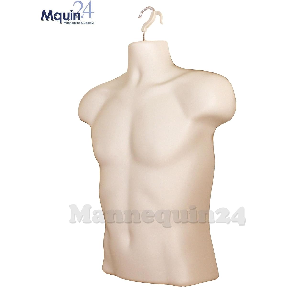 4pcs Skin Tone Mannequin Forms for Family Men Women Kids Toddlers Set with 1 Metal Base Short Waist Torso Hanging Mannequin Set Hollow Back Plastic Body Forms S-M Size