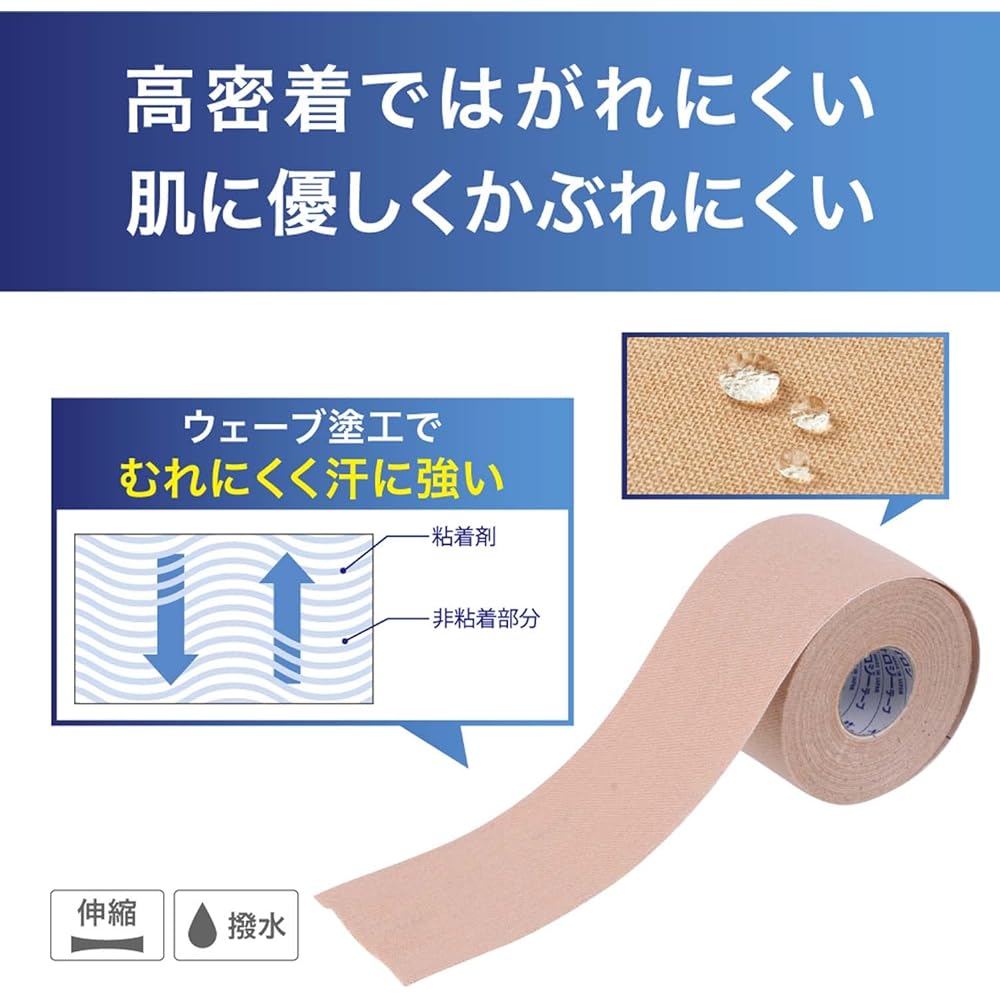 NITREAT Taping Kinesiology Tape for Muscle Support Hard to rash, hard to peel off, repositionable Kinesiology EX