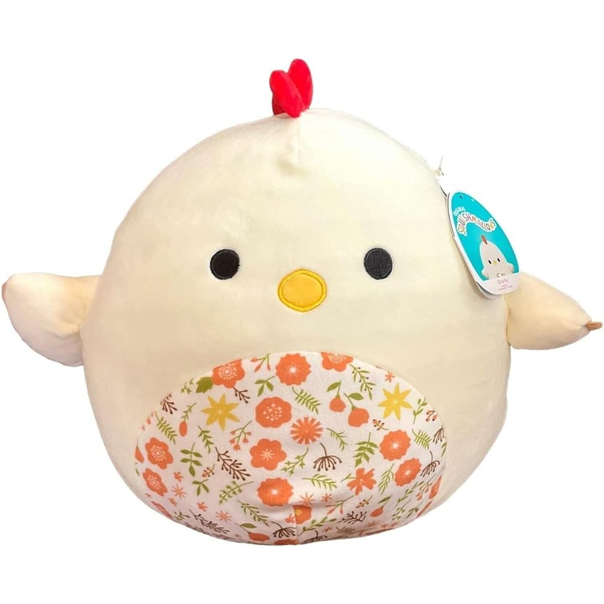 Squishmallows Official Kellytoy Plush Farm Squad Squad Soft Stuffed Animal (Charity Chicken (Floral) 8"