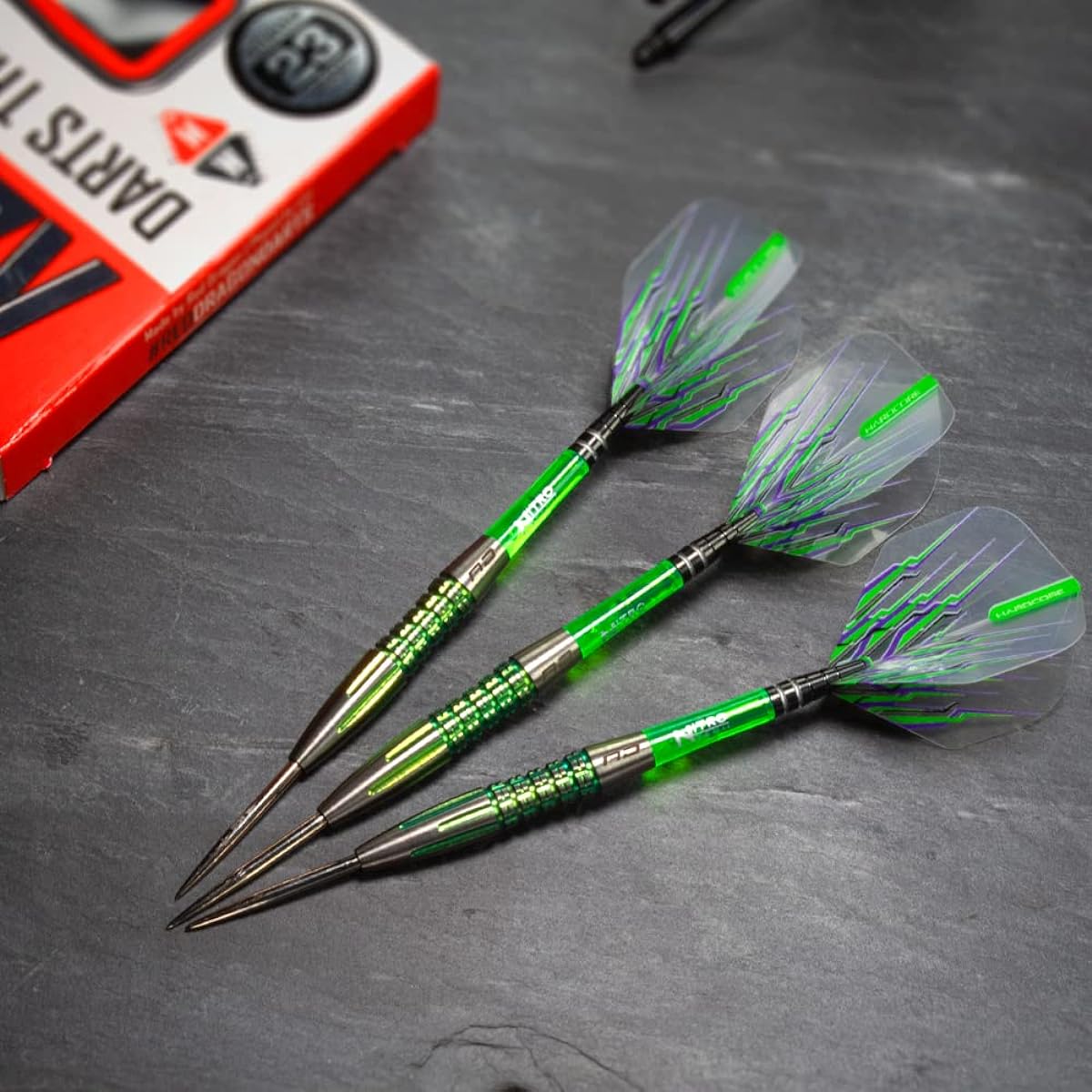 Fusion Plus Professional Tungsten Darts Set with Flights and Stems